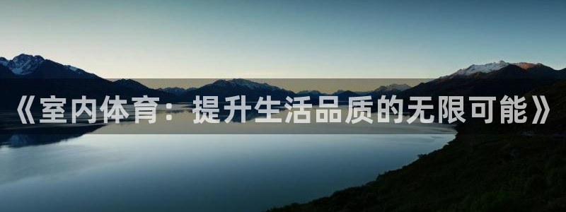 一竞技官方正版app集团官网网址:《室内体育:提升生活品质的